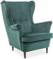 Lounge Chair Cologne | size: Width: 72cm, Height: 101cm, Depth: 56cm | color: Green | image: 1 | variant: 1004083