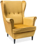 Lounge Chair Cologne | size: Width: 72cm, Height: 101cm, Depth: 56cm | color: Yellow | image: 1 | variant: 1004084