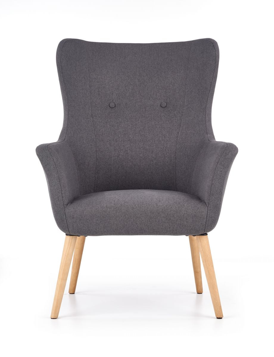Lounge Chair Cotto | size: Width: 73cm, Height: 99cm, Depth: 76cm | color: Gray | image: 3 | variant: 1004624