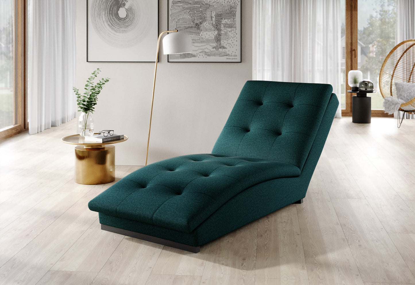 Lounge Chair Doro | size: Width: 85cm, Height: 95cm, Depth: 170cm | color: Lukso | image: 1 | variant: 1004324