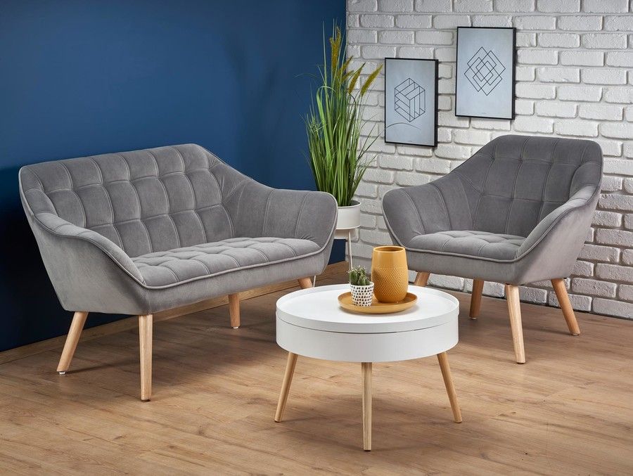Lounge Chair East Berlin | size: Width: 83cm, Height: 75cm, Depth: 75cm | color: Gray | image: 8 | variant: 1006922