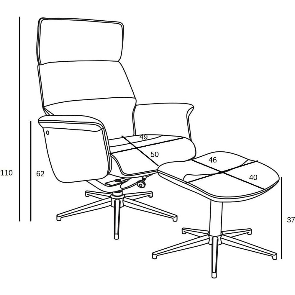Lounge Chair East Naples | size: Width: 74cm, Height: 102cm, Depth: 108cm | color: Gray | image: 7 | variant: 1005716