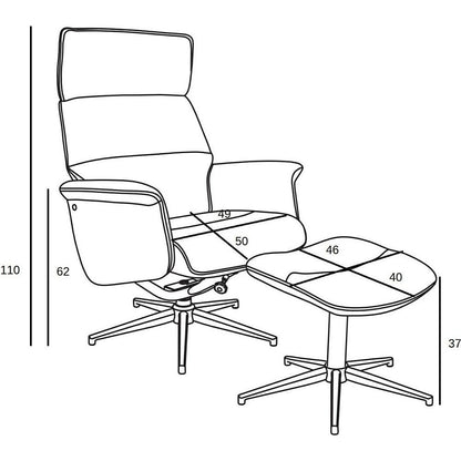 Lounge Chair East Naples | size: Width: 74cm, Height: 102cm, Depth: 108cm | color: Gray | image: 7 | variant: 1005716
