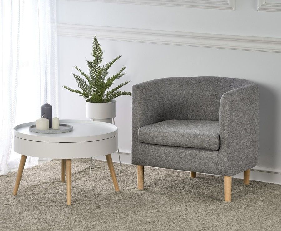 Lounge Chair East Wroclaw | size: Width: 66cm, Height: 64cm, Depth: 58cm | color: Gray | image: 8 | variant: 1006916