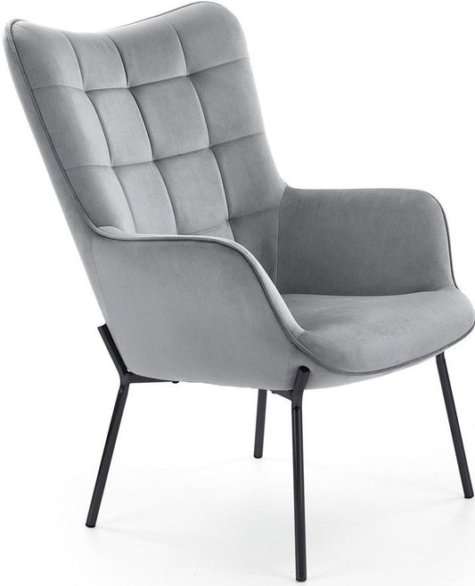 Lounge Chair Fort | size: Width: 71cm, Height: 97cm, Depth: 79cm | color: Gray | image: 1 | variant: 1002708