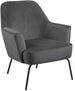 Lounge Chair Framlingham | size: Width: 75cm, Height: 83cm, Depth: 75cm | color: Gray | image: 1 | variant: 1001045