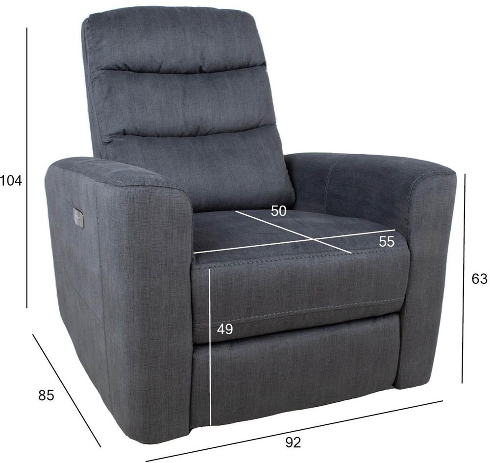 Lounge Chair Gaston | size: Width: 92cm, Height: 104cm, Depth: 85cm | color: Gray | image: 9 | variant: 1016723