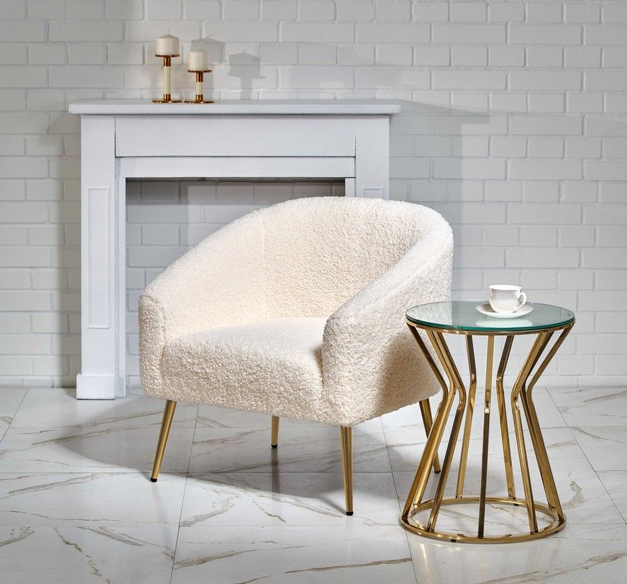 Lounge Chair Grifon | size: Width: 77cm, Height: 78cm, Depth: 67cm | color: White | image: 7 | variant: 1012512