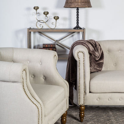 Lounge Chair Holmes 1 | size: Width: 83cm, Height: 78cm, Depth: 75cm | color: Beige | image: 4 | variant: 1011398