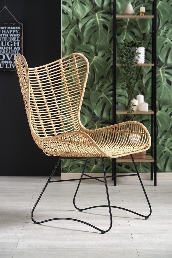 Lounge Chair Indiana | size: Width: 69cm, Height: 103cm, Depth: 70cm | color: Beige | image: 8 | variant: 1011390
