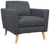 Lounge Chair Kaili | size: Width: 83cm, Height: 84cm, Depth: 84cm | color: Gray | image: 0 | variant: 1004854