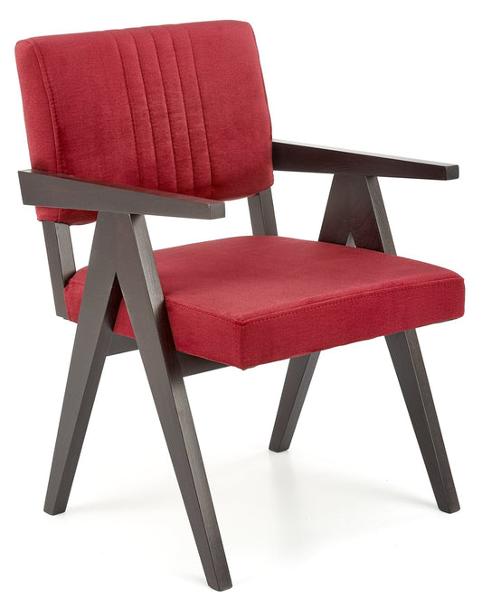 Lounge Chair Latina | size: Width: 58cm, Height: 84cm, Depth: 61cm | color: Black/Red | image: 1 | variant: 1002790