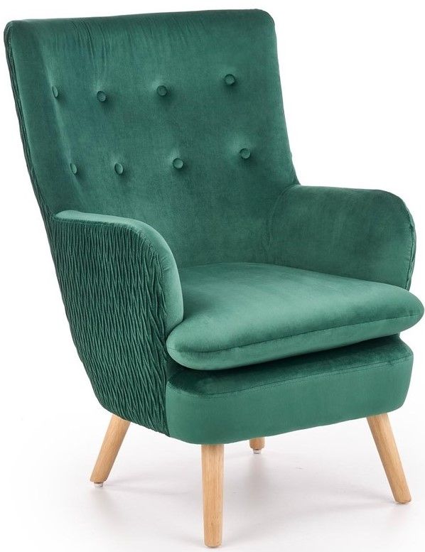 Lounge Chair Lecce | size: Width: 70cm, Height: 100cm, Depth: 78cm | color: Green | image: 1 | variant: 1002816