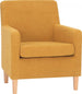 Lounge Chair Leene | size: Width: 68.5cm, Height: 84cm, Depth: 76cm | color: Yellow | image: 1 | variant: 1004860
