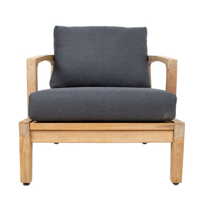 Lounge Chair Maldive | size: Width: 75cm, Height: 80cm, Depth: 90cm | color: Brown/Grey | image: 1 | variant: 1017817