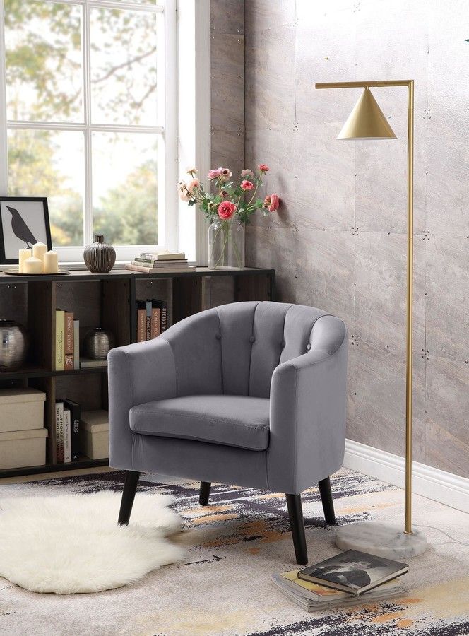 Lounge Chair Marshal | size: Width: 70cm, Height: 75cm, Depth: 64cm | color: Gray | image: 2 | variant: 1004672