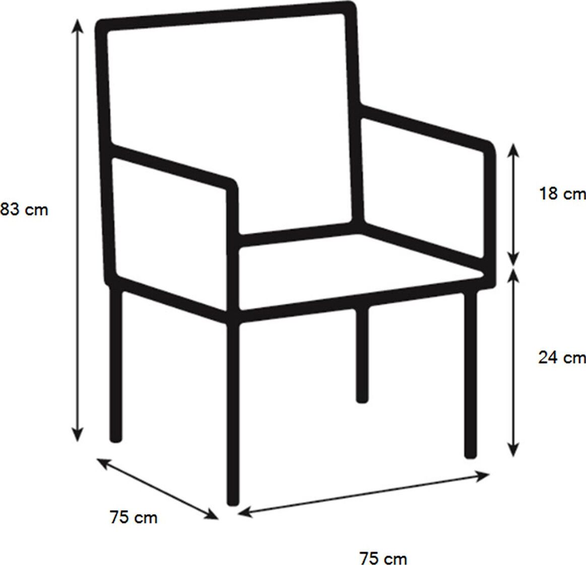 Lounge Chair Melissa | size: Width: 75cm, Height: 83cm, Depth: 75cm | color: Blue | image: 5 | variant: 1004876