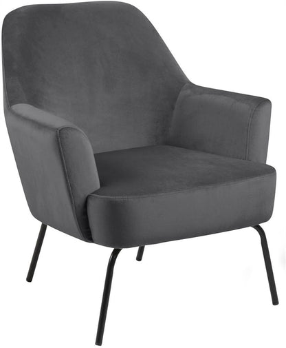 Lounge Chair Melissa | size: Width: 75cm, Height: 83cm, Depth: 75cm | color: Gray | image: 1 | variant: 1004878
