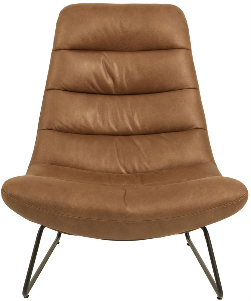 Lounge Chair Milford | size: Width: 82.5cm, Height: 97cm, Depth: 93cm | color: Brown | image: 2 | variant: 1004891