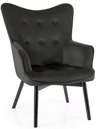 Lounge Chair Nottingham | size: Width: 72cm, Height: 99cm, Depth: 75cm | color: Black | image: 0 | variant: 1004025
