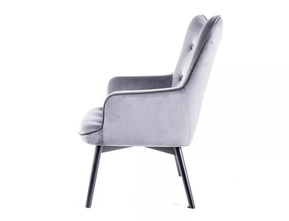 Lounge Chair Nottingham | size: Width: 72cm, Height: 99cm, Depth: 75cm | color: Gray | image: 1 | variant: 1004028
