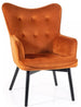 Lounge Chair Nottingham | size: Width: 72cm, Height: 99cm, Depth: 75cm | color: Orange | image: 0 | variant: 1004026