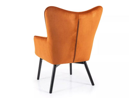 Lounge Chair Nottingham | size: Width: 72cm, Height: 99cm, Depth: 75cm | color: Orange | image: 1 | variant: 1004026