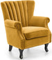 Lounge Chair Oristano | size: Width: 73cm, Height: 87cm, Depth: 70cm | color: Yellow | image: 1 | variant: 1002836
