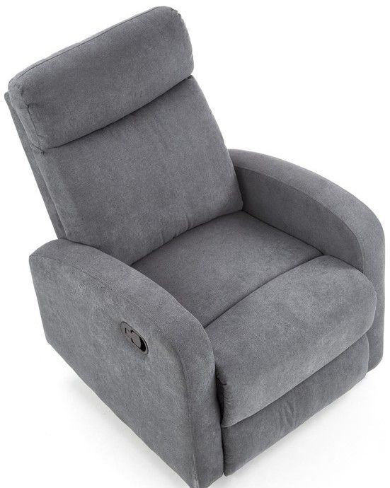 Lounge Chair Oslo 1S | size: Width: 75cm, Height: 100cm, Depth: 95cm | color: Gray | image: 3 | variant: 1005702