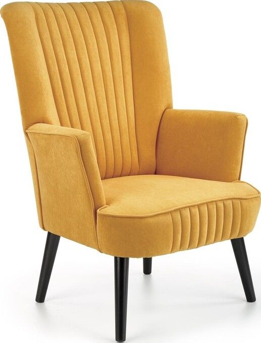 Lounge Chair Padua | size: Width: 75cm, Height: 100cm, Depth: 70cm | color: Yellow | image: 1 | variant: 1002738