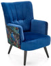 Lounge Chair Pagoni | size: Width: 67cm, Height: 95cm, Depth: 82cm | color: Multicolor/Blue | image: 1 | variant: 1004699
