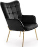 Lounge Chair Poitiers | size: Width: 71cm, Height: 97cm, Depth: 79cm | color: Black | image: 1 | variant: 1002703