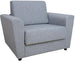 Lounge Chair Porth | size: Width: 112cm, Height: 86cm, Depth: 83cm | color: Gray | image: 1 | variant: 1001380