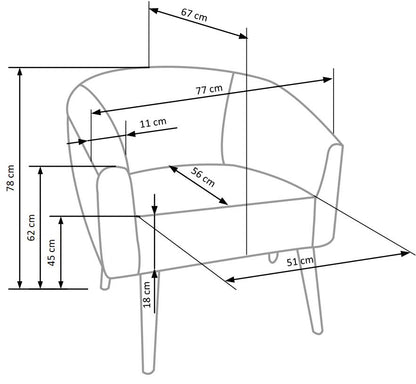 Lounge Chair Prato | size: Width: 76cm, Height: 96cm, Depth: 84cm | color: Green | image: 8 | variant: 1002775