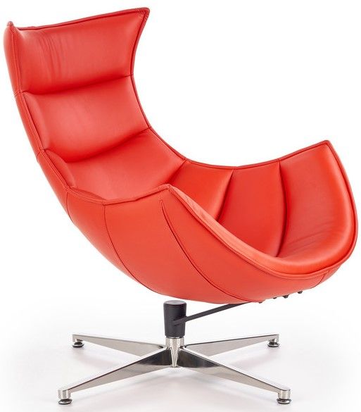 Lounge Chair Prato | size: Width: 76cm, Height: 96cm, Depth: 84cm | color: Red | image: 1 | variant: 1002774