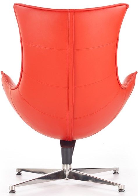 Lounge Chair Prato | size: Width: 76cm, Height: 96cm, Depth: 84cm | color: Red | image: 5 | variant: 1002774