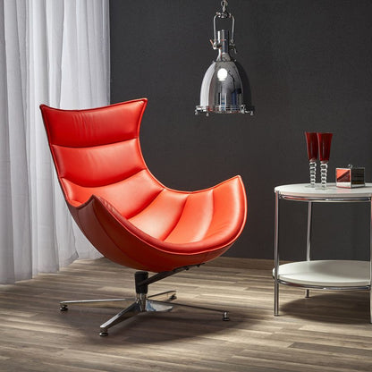 Lounge Chair Prato | size: Width: 76cm, Height: 96cm, Depth: 84cm | color: Red | image: 6 | variant: 1002774