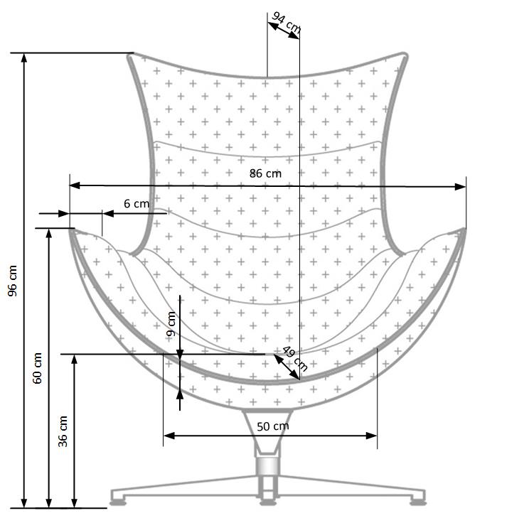 Lounge Chair Prato | size: Width: 76cm, Height: 96cm, Depth: 84cm | color: White | image: 7 | variant: 1002772