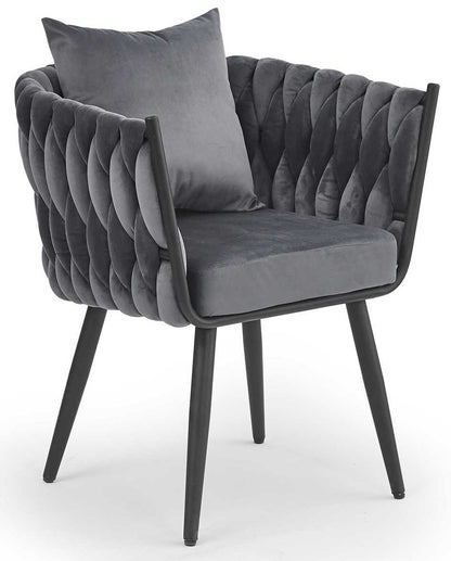 Lounge Chair Roubaix | size: Width: 67cm, Height: 77cm, Depth: 55cm | color: Gray | image: 0 | variant: 1002692