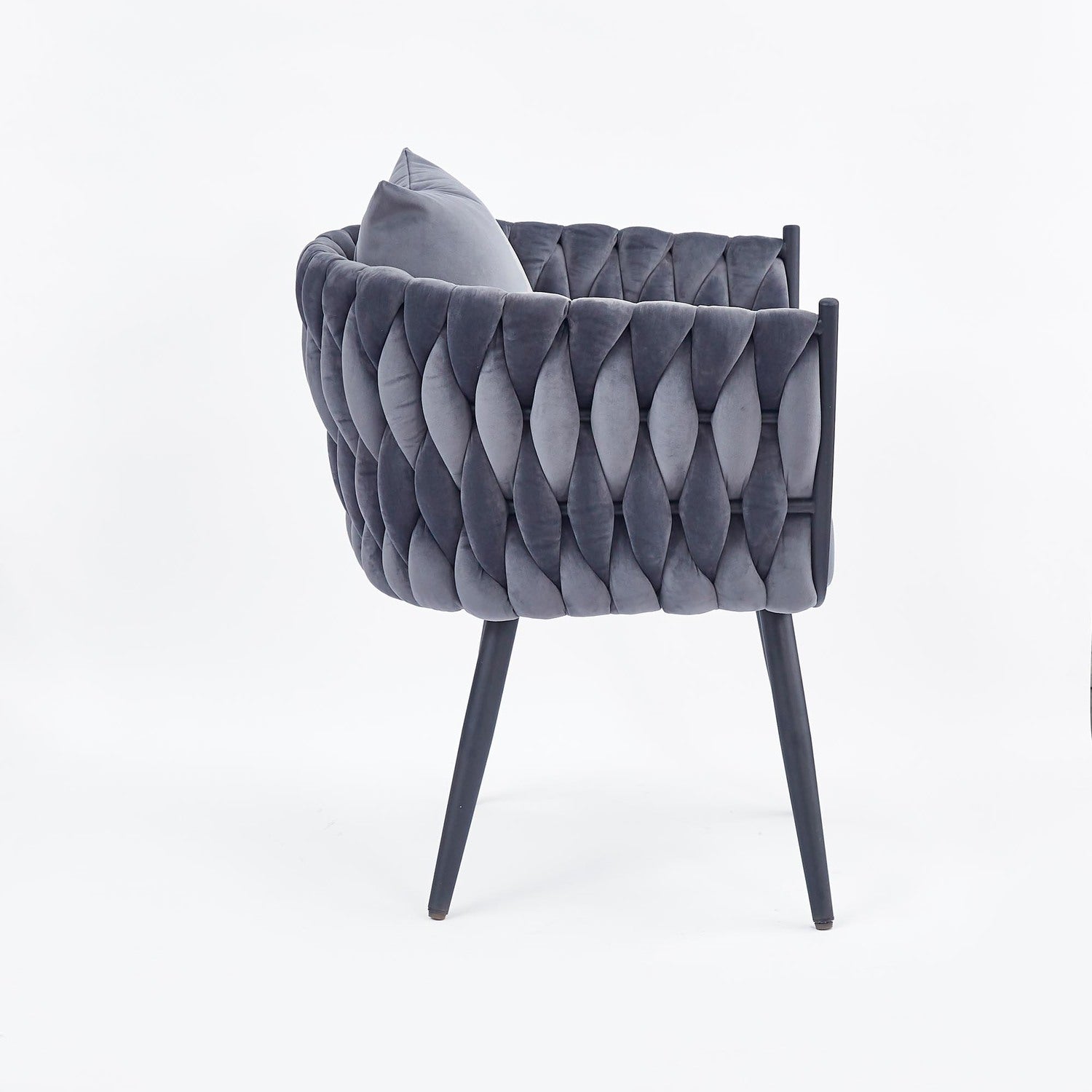 Lounge Chair Roubaix | size: Width: 67cm, Height: 77cm, Depth: 55cm | color: Gray | image: 3 | variant: 1002692