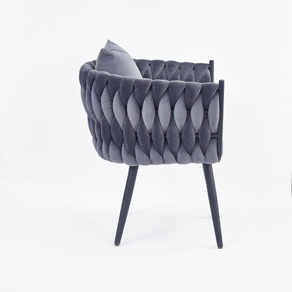 Lounge Chair Roubaix | size: Width: 67cm, Height: 77cm, Depth: 55cm | color: Gray | image: 3 | variant: 1002692