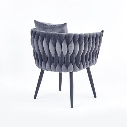 Lounge Chair Roubaix | size: Width: 67cm, Height: 77cm, Depth: 55cm | color: Gray | image: 5 | variant: 1002692