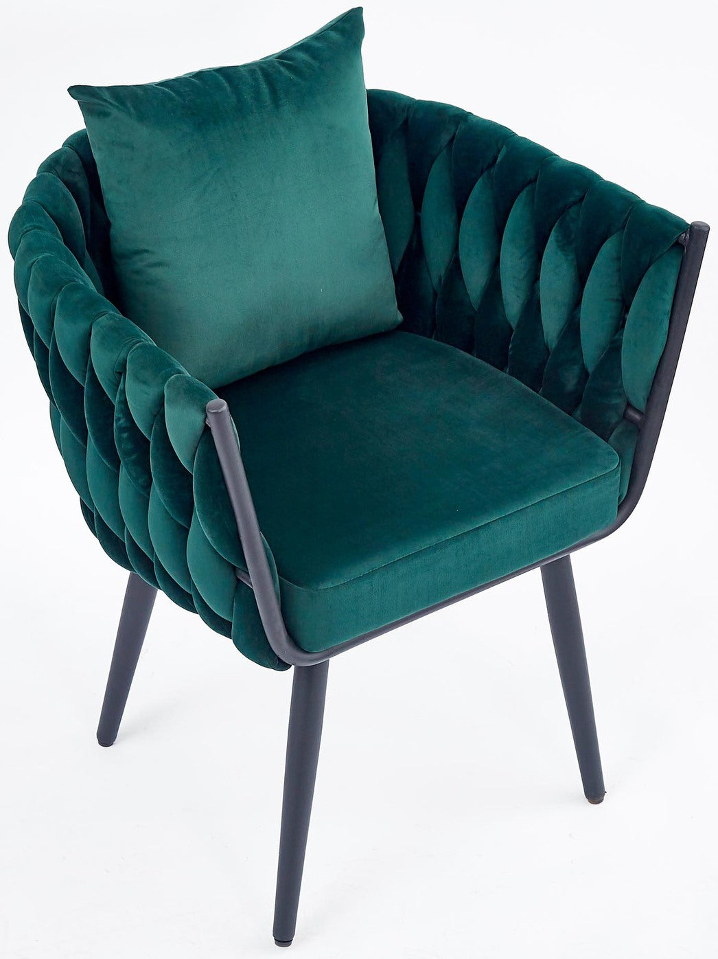 Lounge Chair Roubaix | size: Width: 67cm, Height: 77cm, Depth: 55cm | color: Green | image: 2 | variant: 1002691