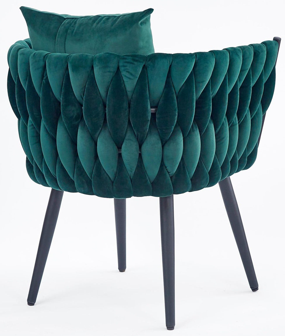 Lounge Chair Roubaix | size: Width: 67cm, Height: 77cm, Depth: 55cm | color: Green | image: 3 | variant: 1002691