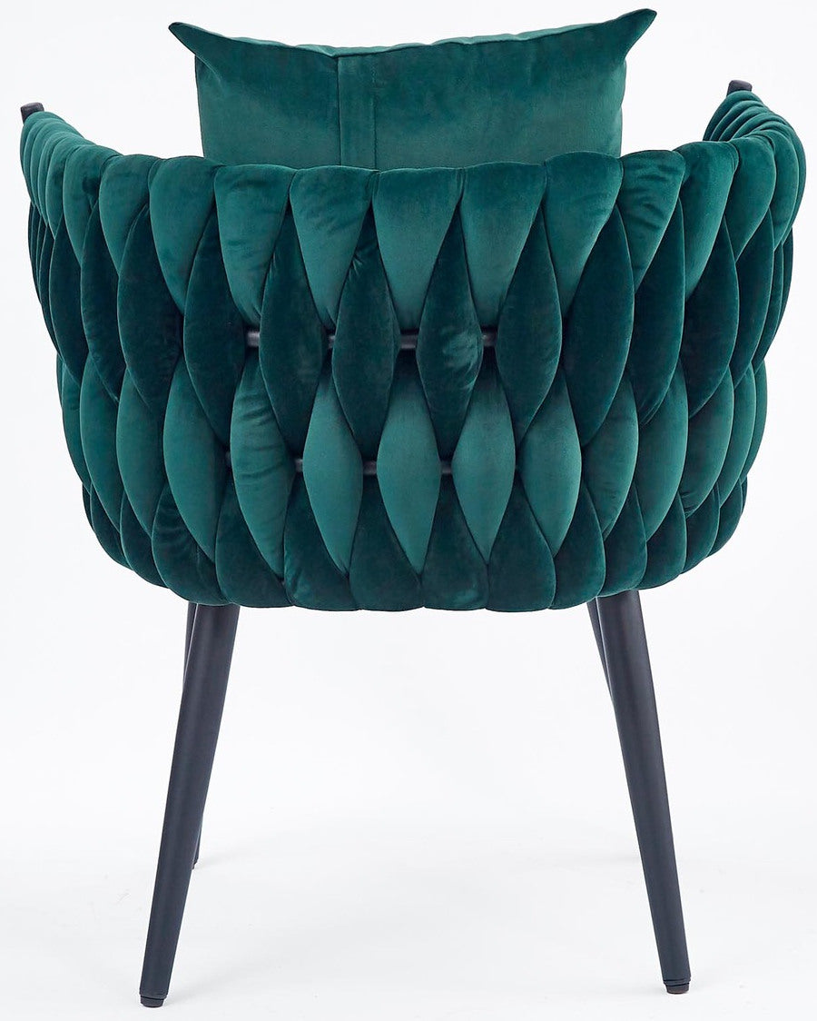 Lounge Chair Roubaix | size: Width: 67cm, Height: 77cm, Depth: 55cm | color: Green | image: 4 | variant: 1002691