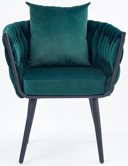 Lounge Chair Roubaix | size: Width: 67cm, Height: 77cm, Depth: 55cm | color: Green | image: 5 | variant: 1002691