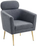 Lounge Chair Salerno | size: Width: 74cm, Height: 96cm, Depth: 70cm | color: Gray | image: 1 | variant: 1002788
