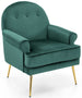 Lounge Chair Santi | size: Width: 74cm, Height: 88cm, Depth: 74cm | color: Green | image: 0 | variant: 1004719