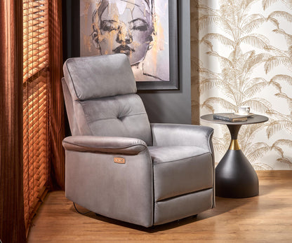 Lounge Chair Sassari | size: Width: 80cm, Height: 92cm, Depth: 90cm | color: Gray | image: 2 | variant: 1002829