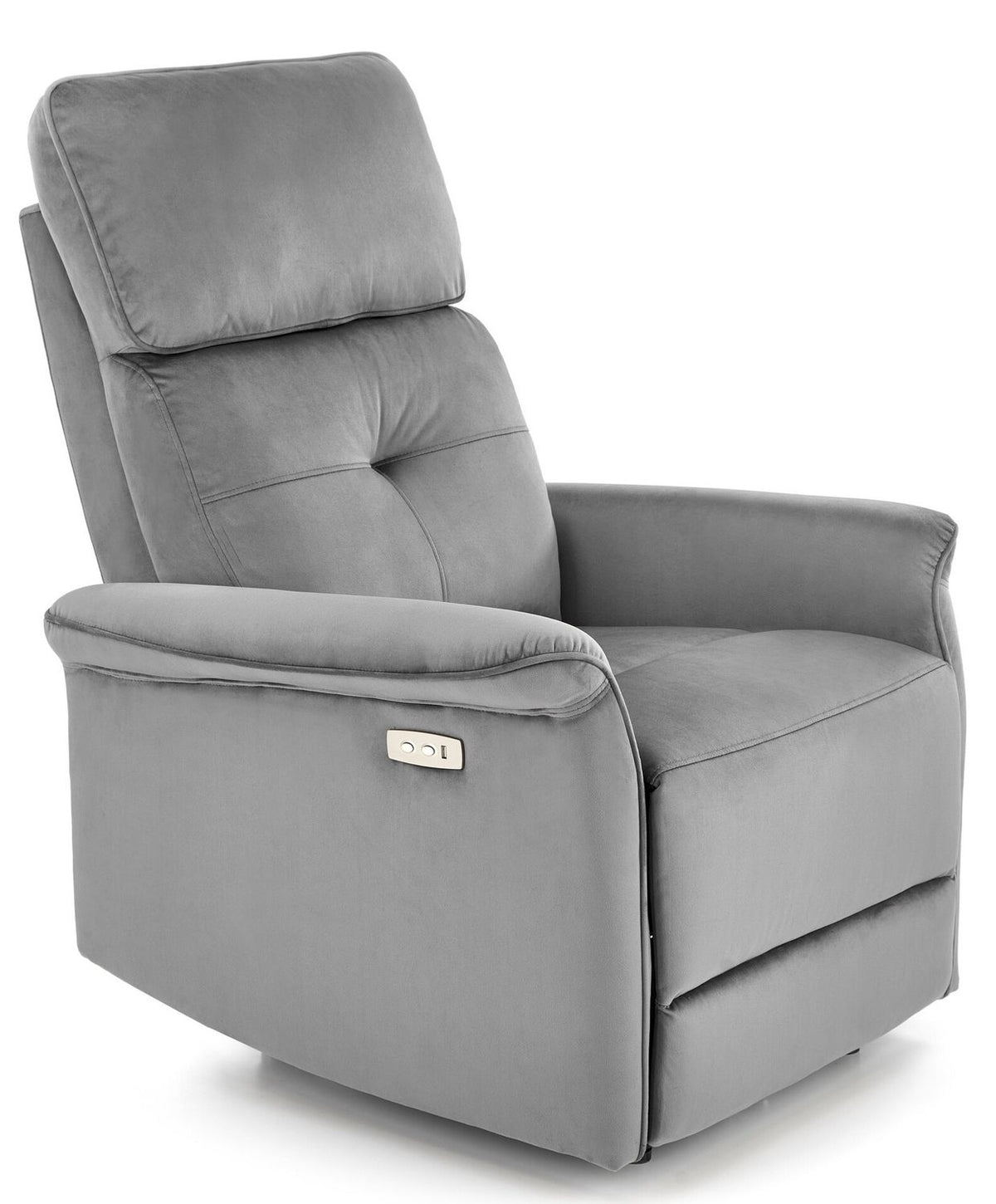 Lounge Chair Semir | size: Width: 80cm, Height: 92cm, Depth: 90cm | color: Gray | image: 1 | variant: 1004724